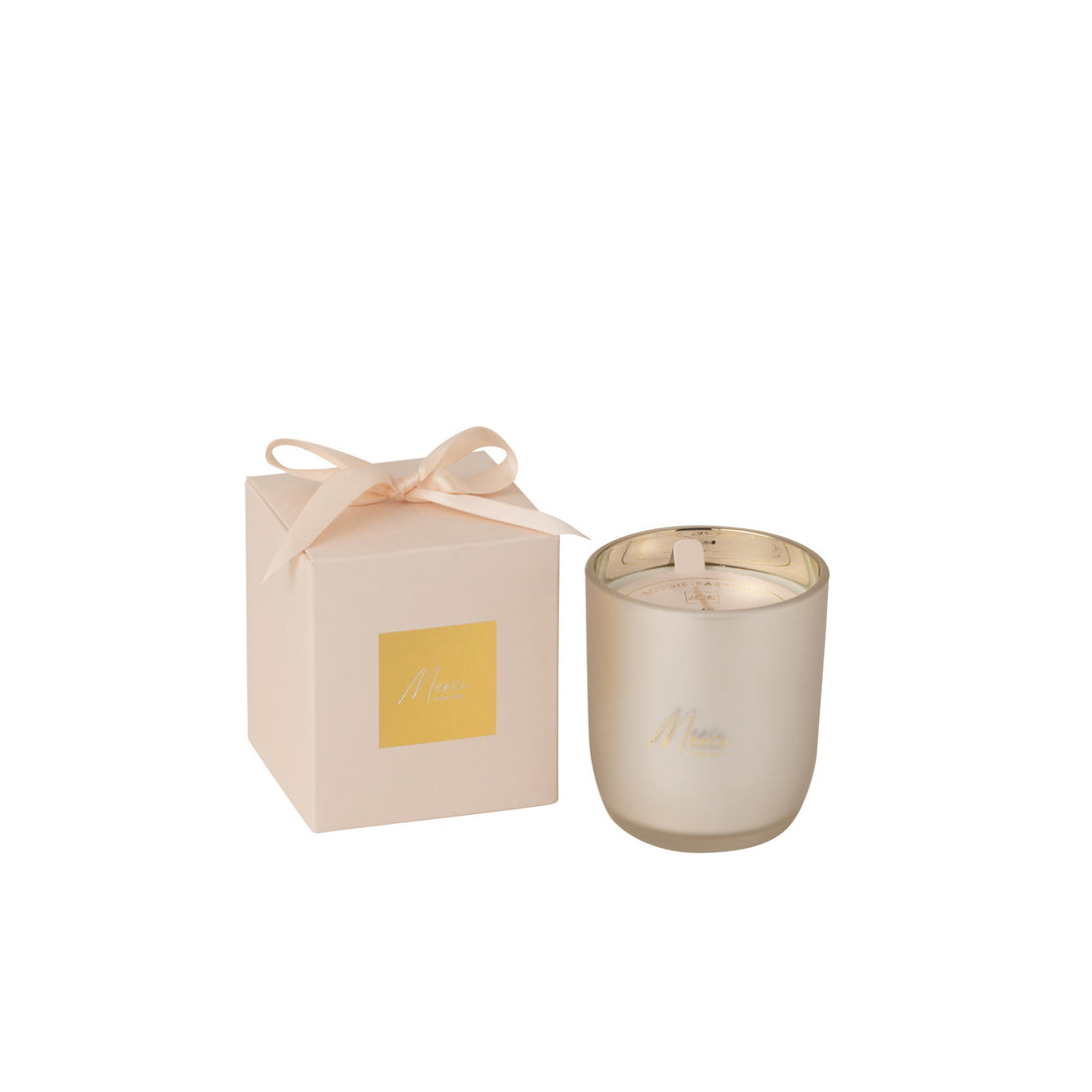 Geurkaars Merci Beige Small 35uur