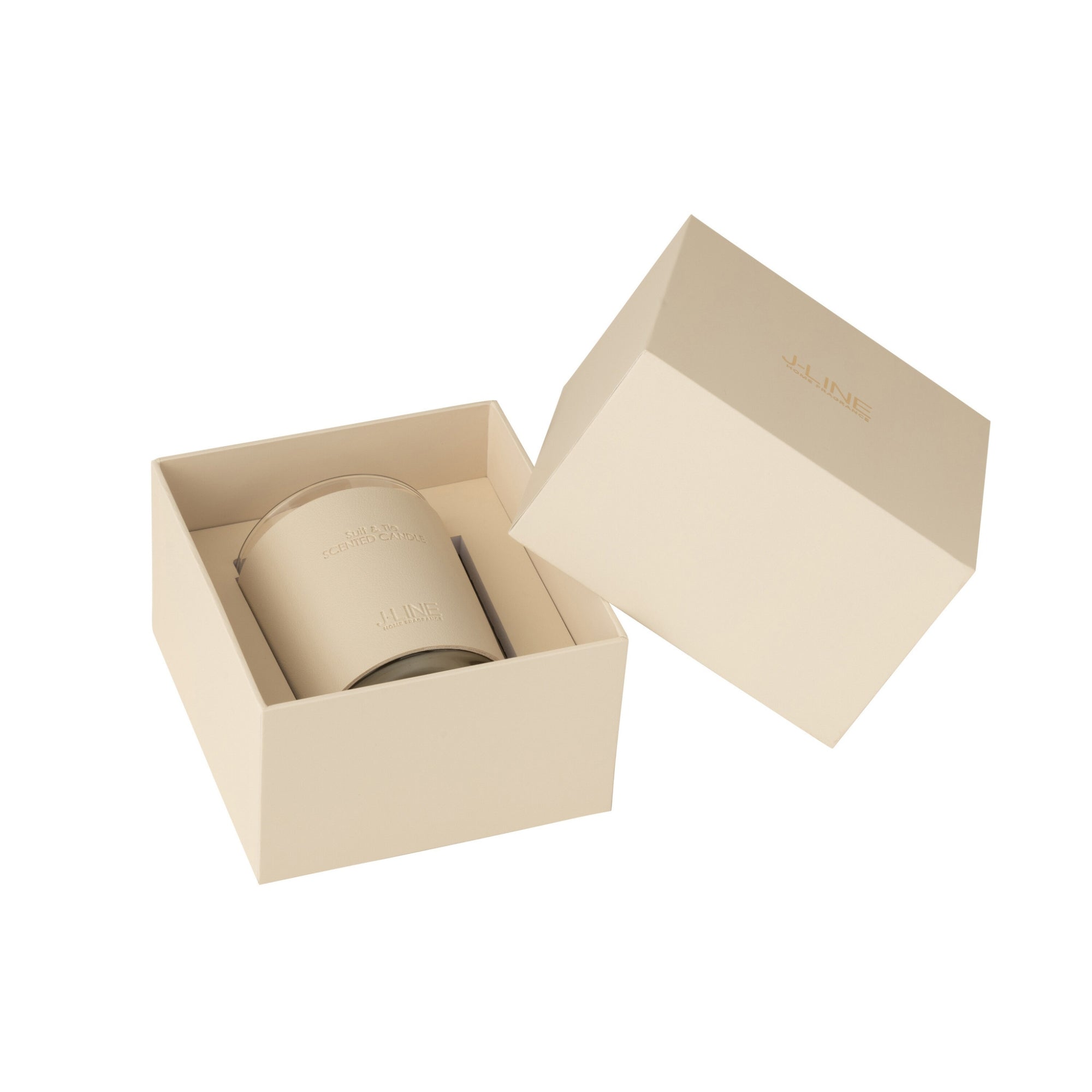 Geurkaars Leather Beige 40H