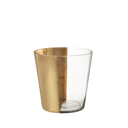 Windlicht Boe Half Goud Medium