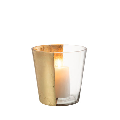 Windlicht Boe Half Goud Medium