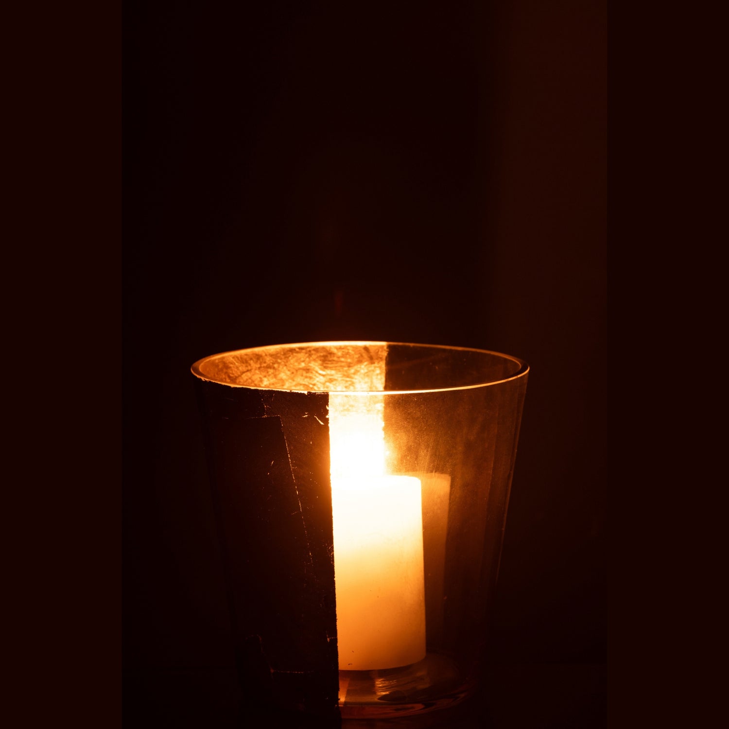 Windlicht Boe Half Goud Medium
