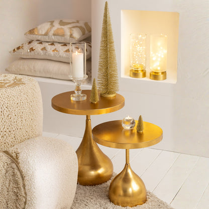 Kandelaar Pia Half Goud Medium Set van 2