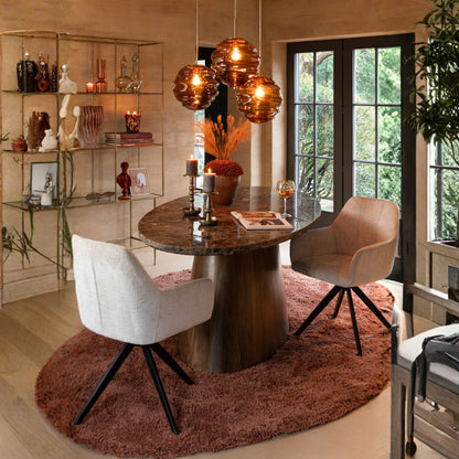 Wijnglas Oneffen Glas Amber