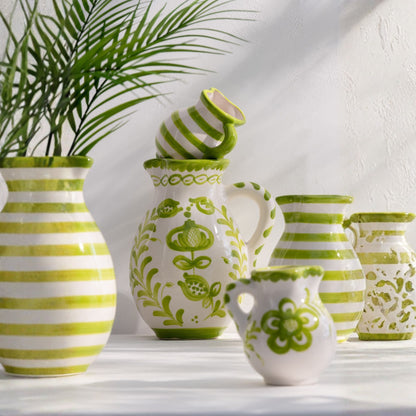 Medium Kan Granada Motief Groen/Wit Keramiek J-Line