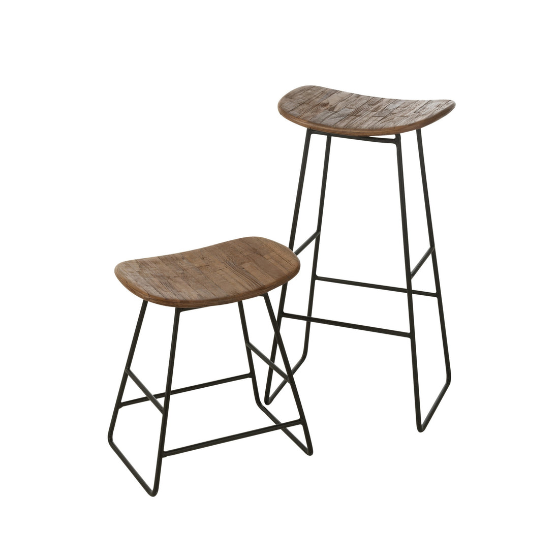 Stoel Rechthoekig Gerecycleerd Teak Naturel Large