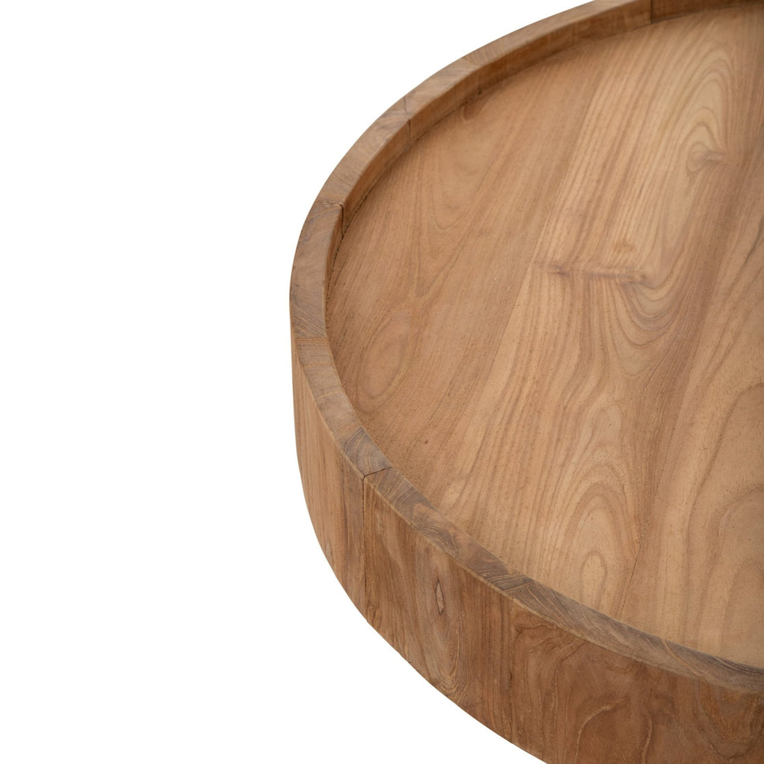 Salontafel Rond Teak Hout Naturel J-Line