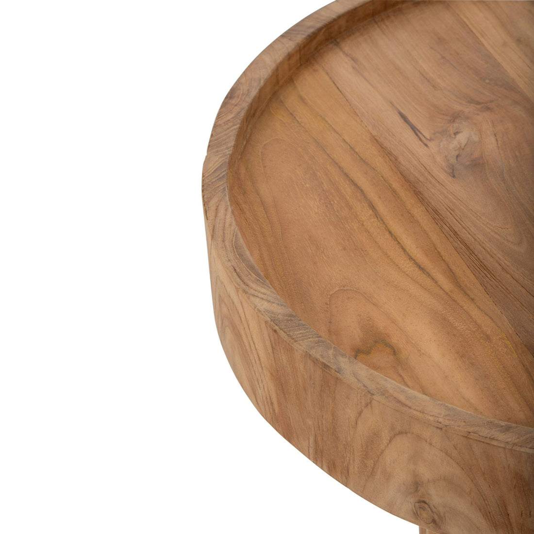 Salontafel Rond Teak Hout Naturel J-Line