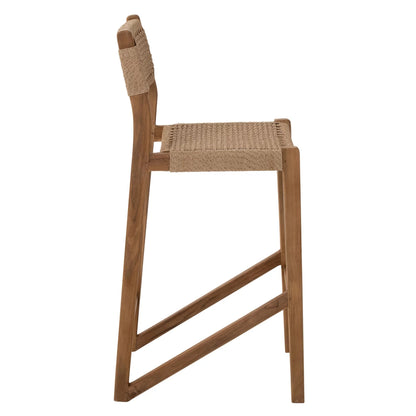 Outdoor Barstoel Taghazout Teak Hout Naturel J-Line