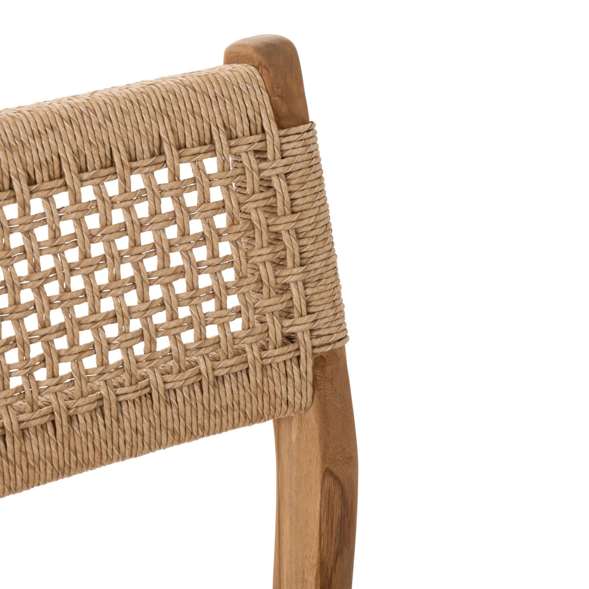 Outdoor Barstoel Taghazout Teak Hout Naturel J-Line