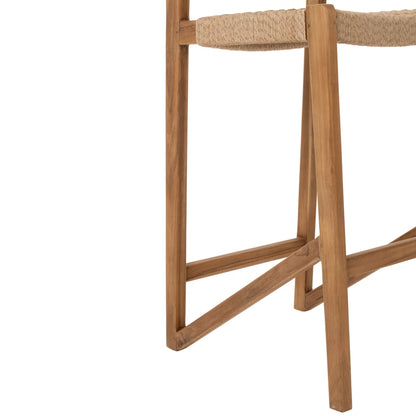 Outdoor Barstoel Taghazout Teak Hout Naturel J-Line