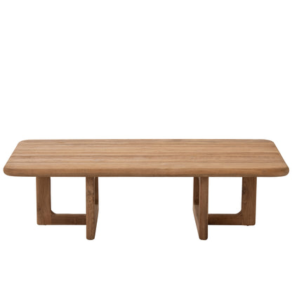 Outdoor Salontafel Cakra Rechthoek Teak Hout Naturel J-Line