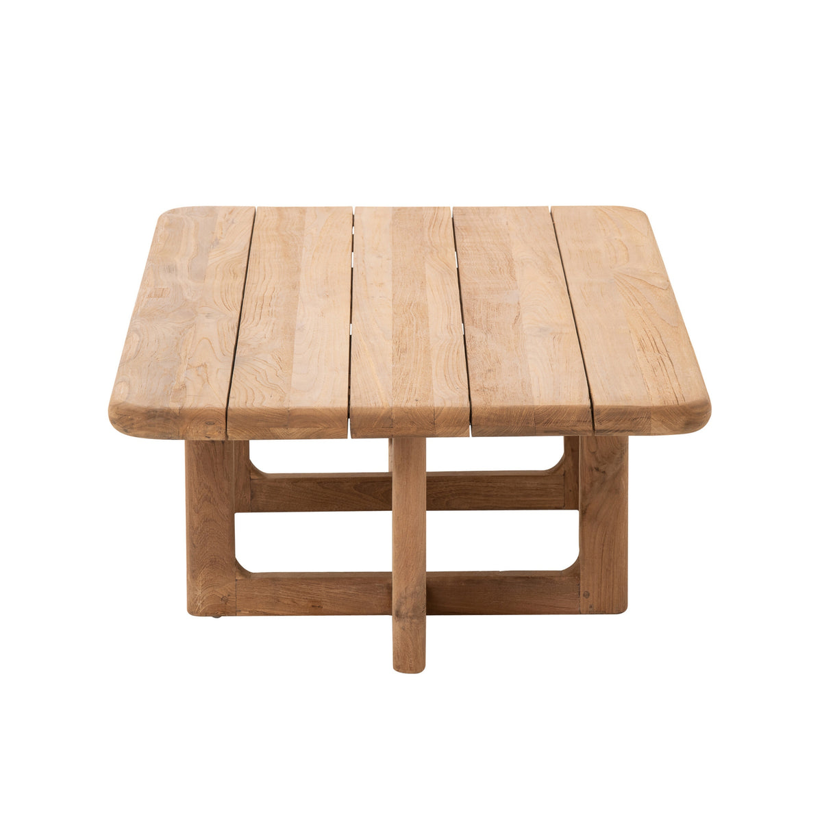Outdoor Salontafel Cakra Rechthoek Teak Hout Naturel J-Line