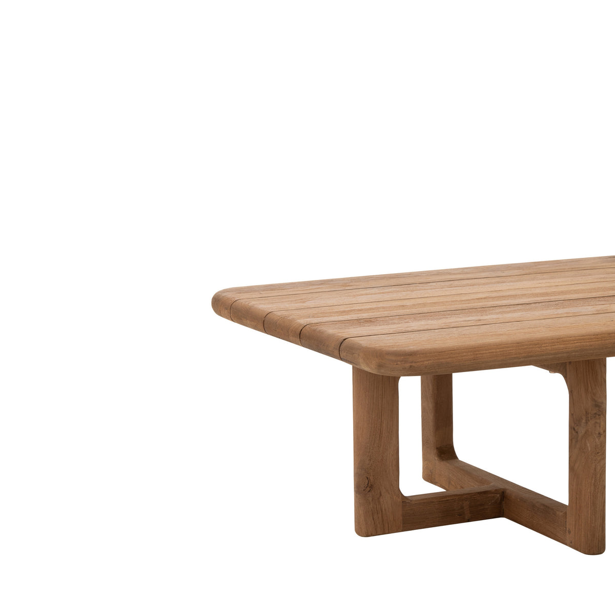 Outdoor Salontafel Cakra Rechthoek Teak Hout Naturel J-Line