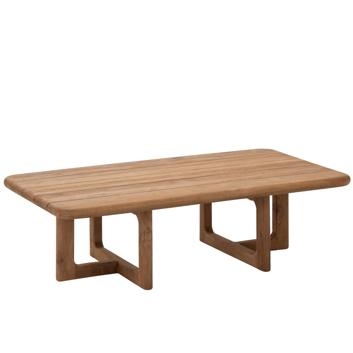 Outdoor Salontafel Cakra Rechthoek Teak Hout Naturel J-Line