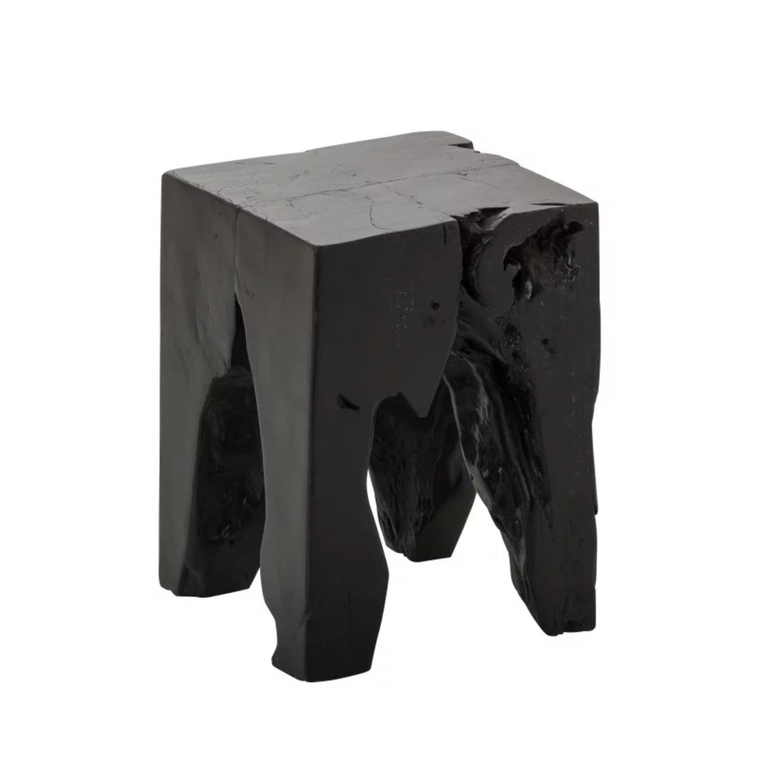 Kruk Teak Hout Zwart J-Line