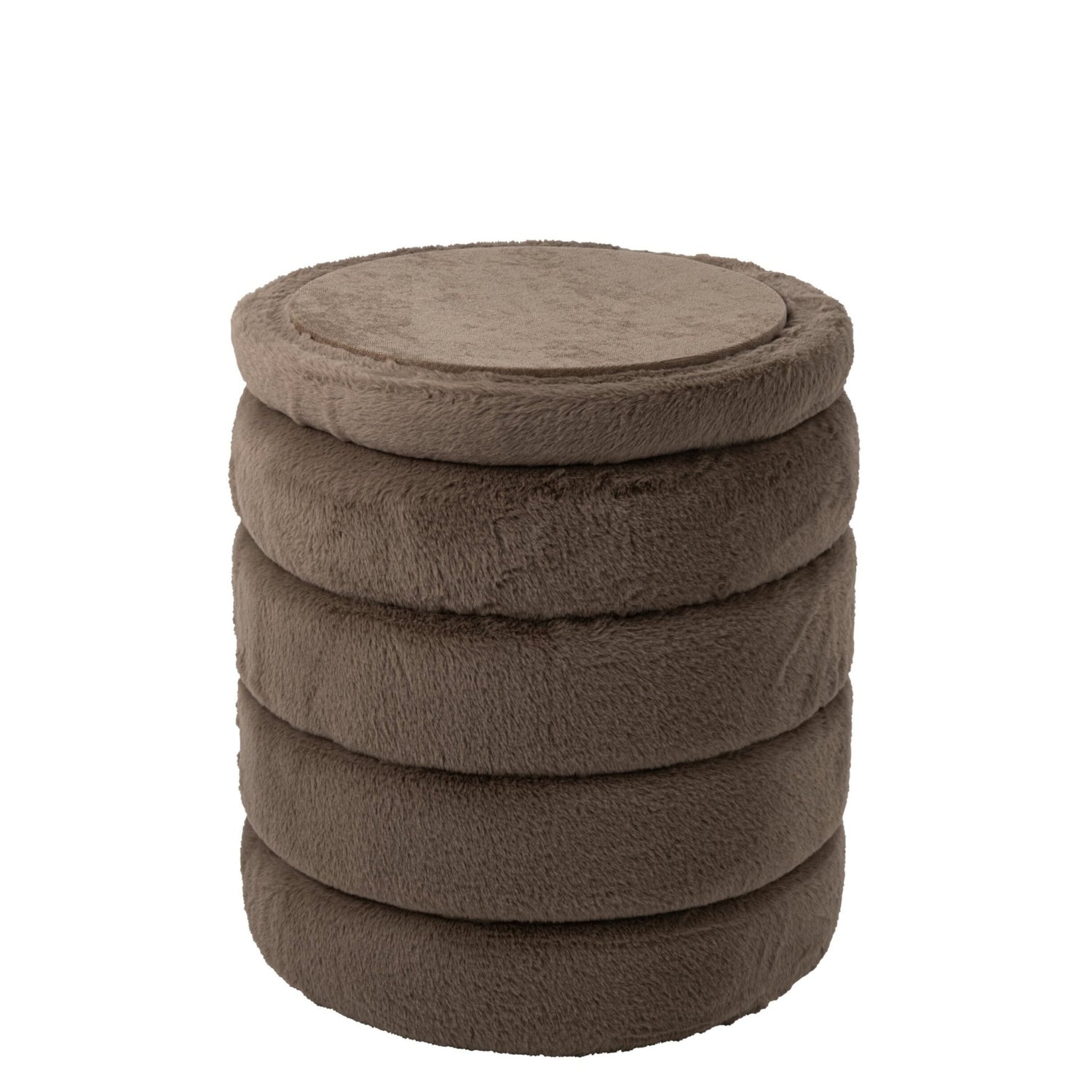 Poef + Deksel Mdf Taupe J-Line