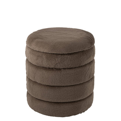 Poef + Deksel Mdf Taupe J-Line
