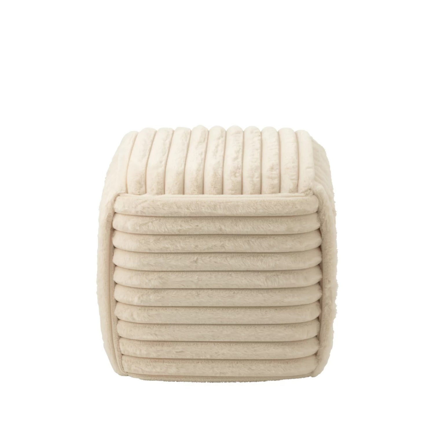 Poef Geribbeld Mdf Beige J-Line