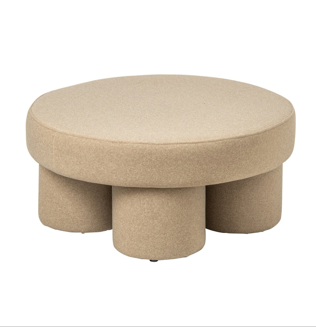 Poef Poten Multiplex/Stof Lichtbeige Large J-Line