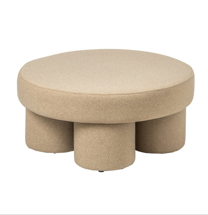 Poef Poten Multiplex/Stof Lichtbeige Large J-Line
