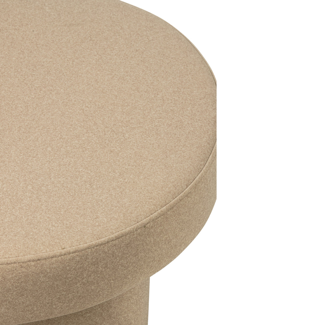Poef Poten Multiplex/Stof Lichtbeige Large J-Line