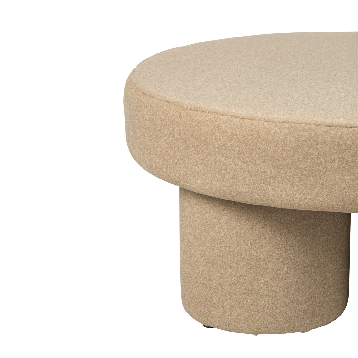 Poef Poten Multiplex/Stof Lichtbeige Large J-Line