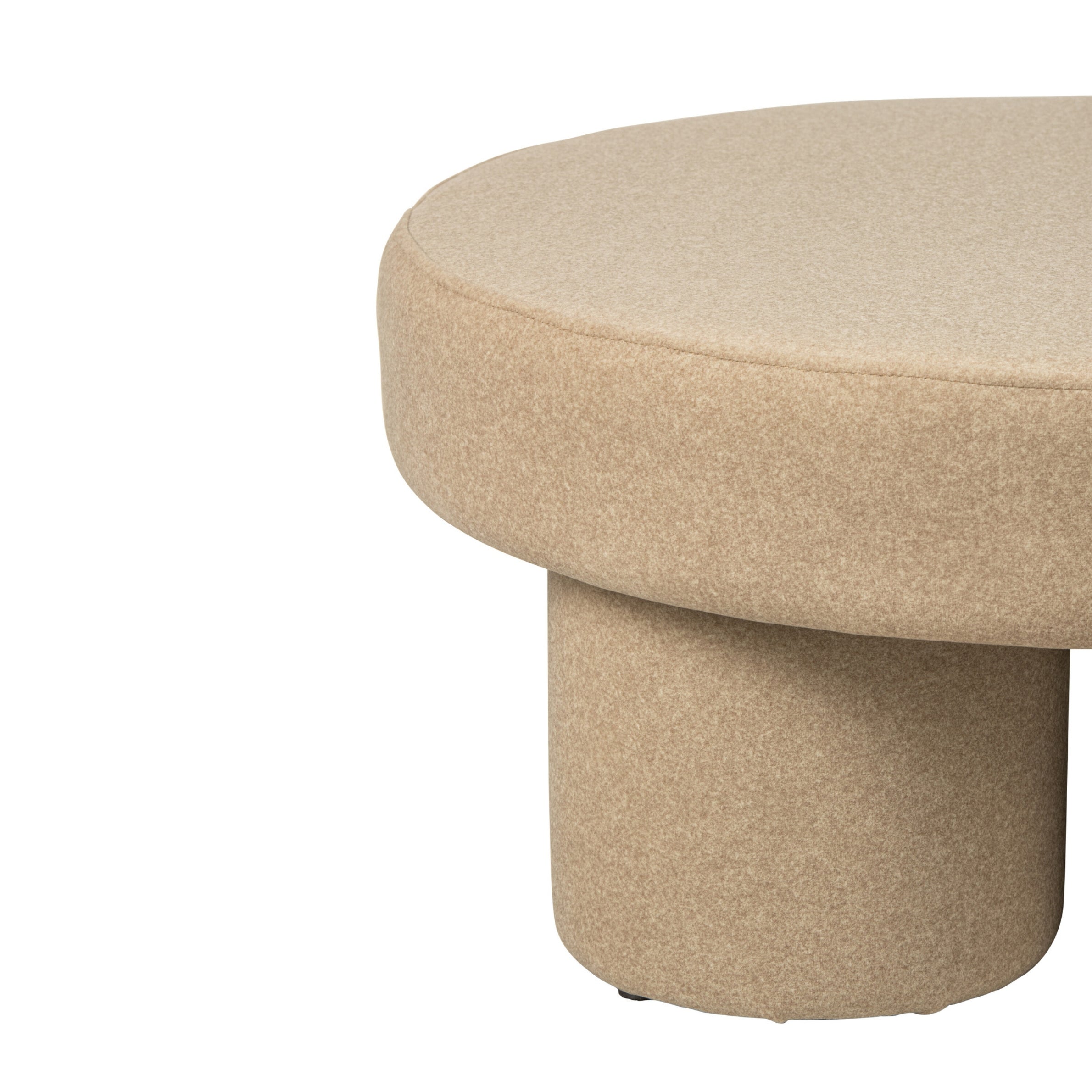 Poef Poten Multiplex/Stof Lichtbeige Large J-Line