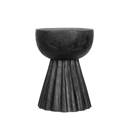 Hocker Trophy Suarholz Schwarz gebrannt MUST Living