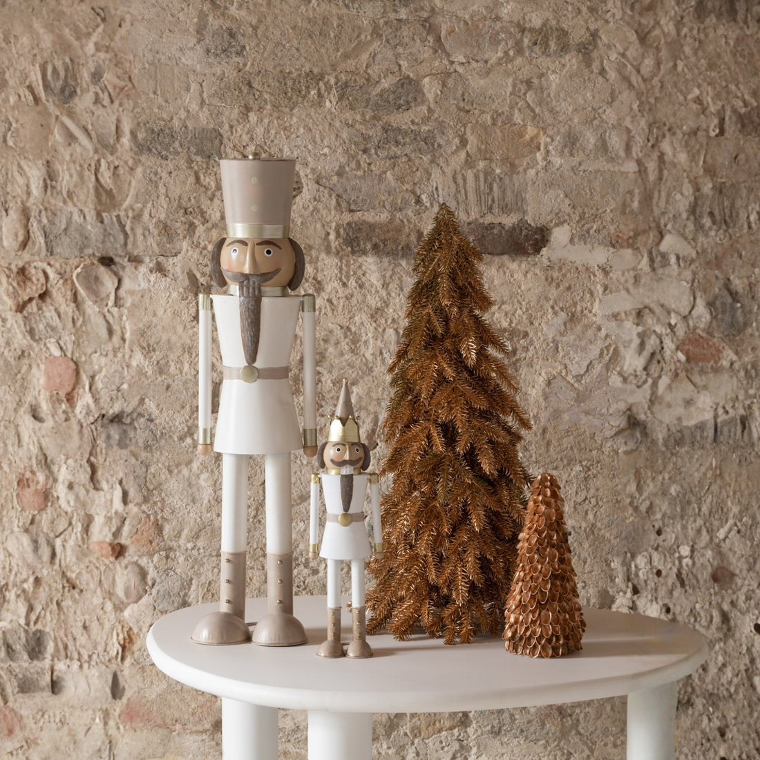 Notenkraker Snor Metaal Meerkleurig Large Set van 2 H66cm J-Line