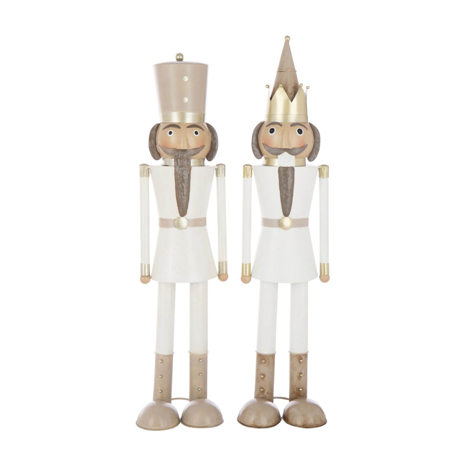 Notenkraker Snor Metaal Meerkleurig Large Set van 2 H66cm J-Line