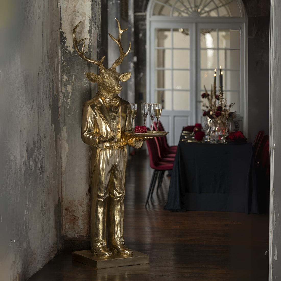 Hert Ober Plateau Poly Goud H194cm J-Line