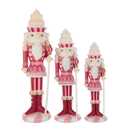 Notenkraker Snoep Kalk Wit/Roze Large H55,5cm J-Line