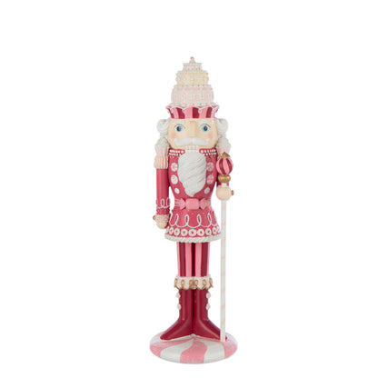 Notenkraker Snoep Hars Wit/Roze Medium H38cm J-Line