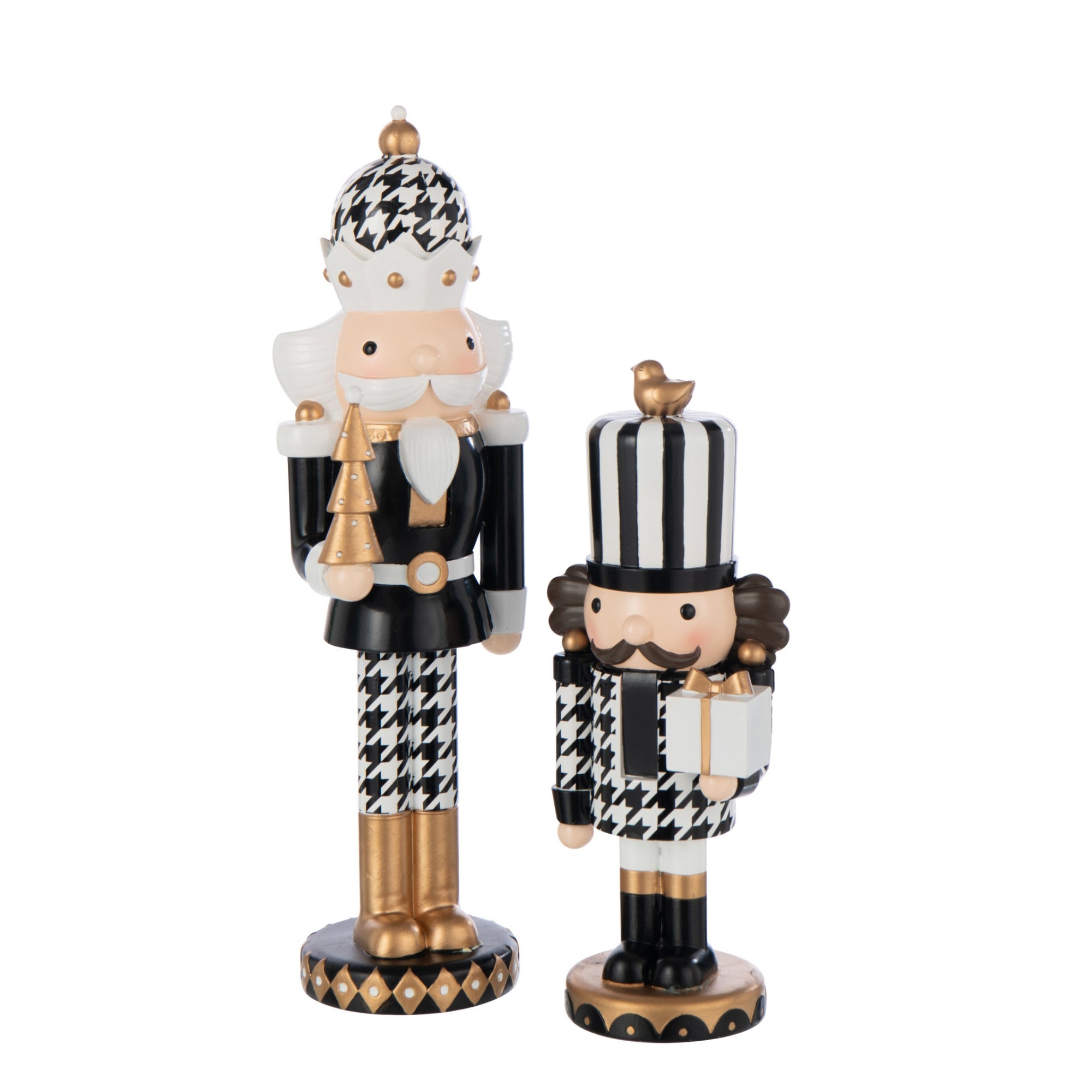 Notenkraker Pied-De-Poule Hars Meerkleurig Large H41cm J-Line