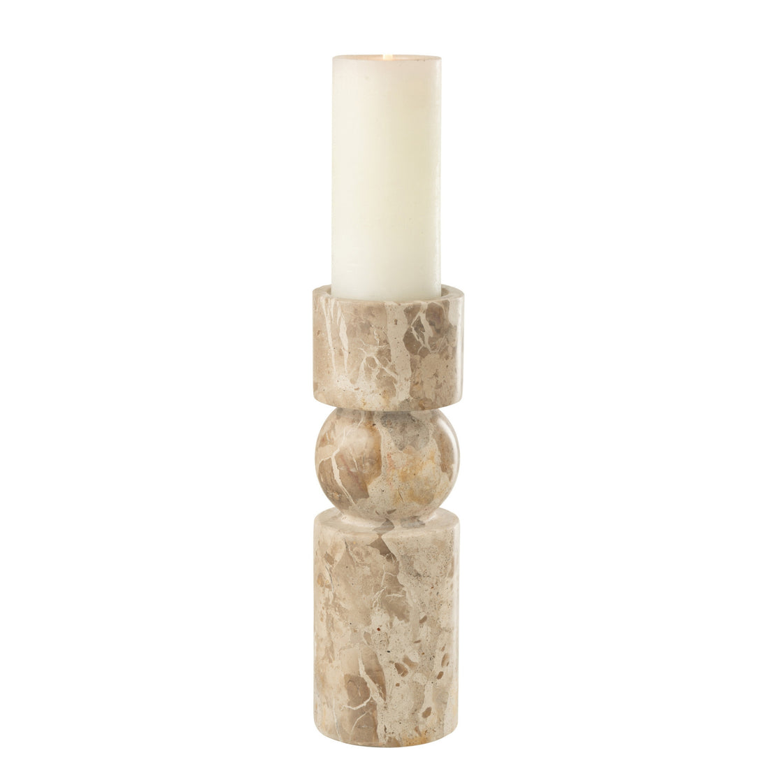 Kaarshouder Marmer Beige Large J-Line