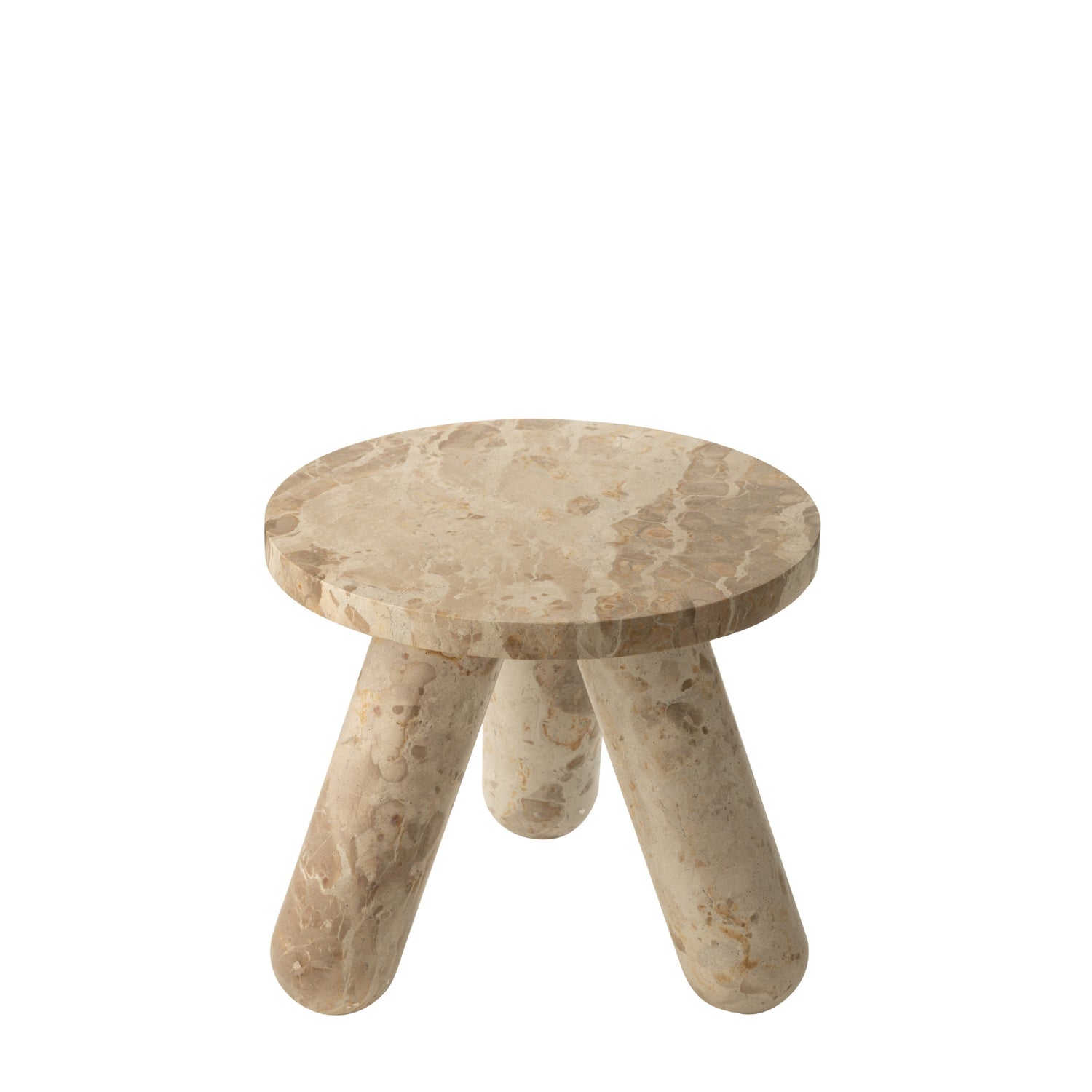Beistelltisch Rund Marmor Beige J-Line