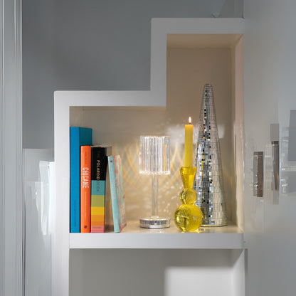 Kerzenständer Kugel Glas Gelb/Orange Satz von 3 J-Line