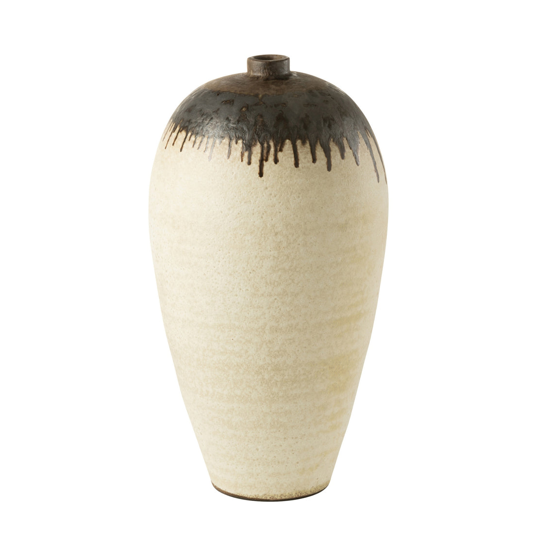 Vaas Lombok Keramiek Beige/Bruin Large Ø38xH72cm J-Line