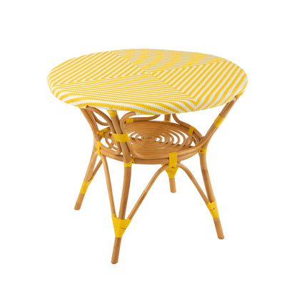 Eettafel Rotan Geel/Wit J-Line