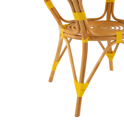 Eettafel Rotan Geel/Wit J-Line