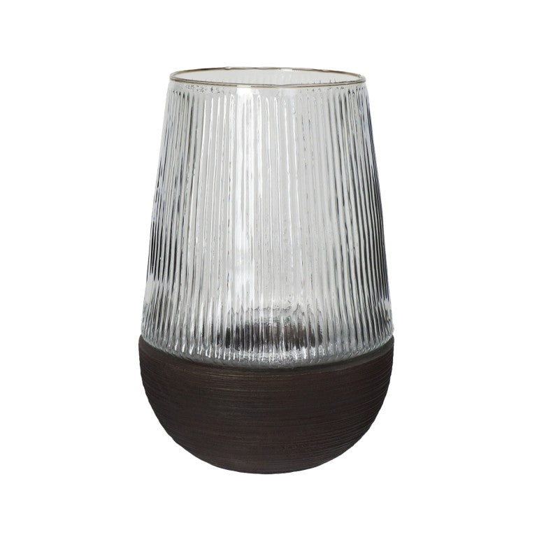 Arbre Windlicht Donkerbruin Mangohout Ø22xH33cm Pomax