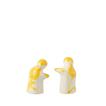 Peper &amp; Zout Stelletje Granada Motief Geel/Wit Keramiek J-Line