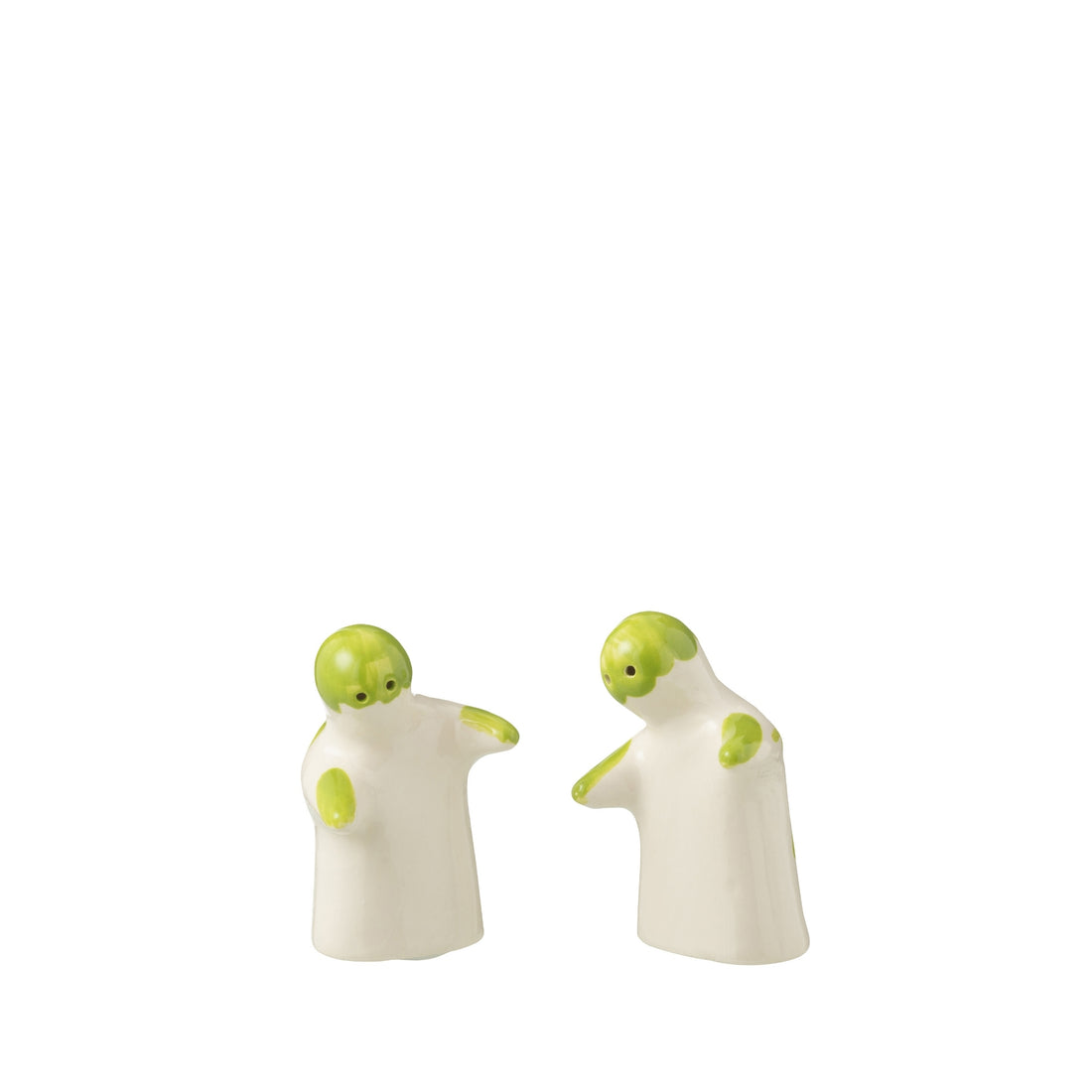 Peper &amp; Zout Stelletje Granada Motief Groen/Wit Keramiek J-Line