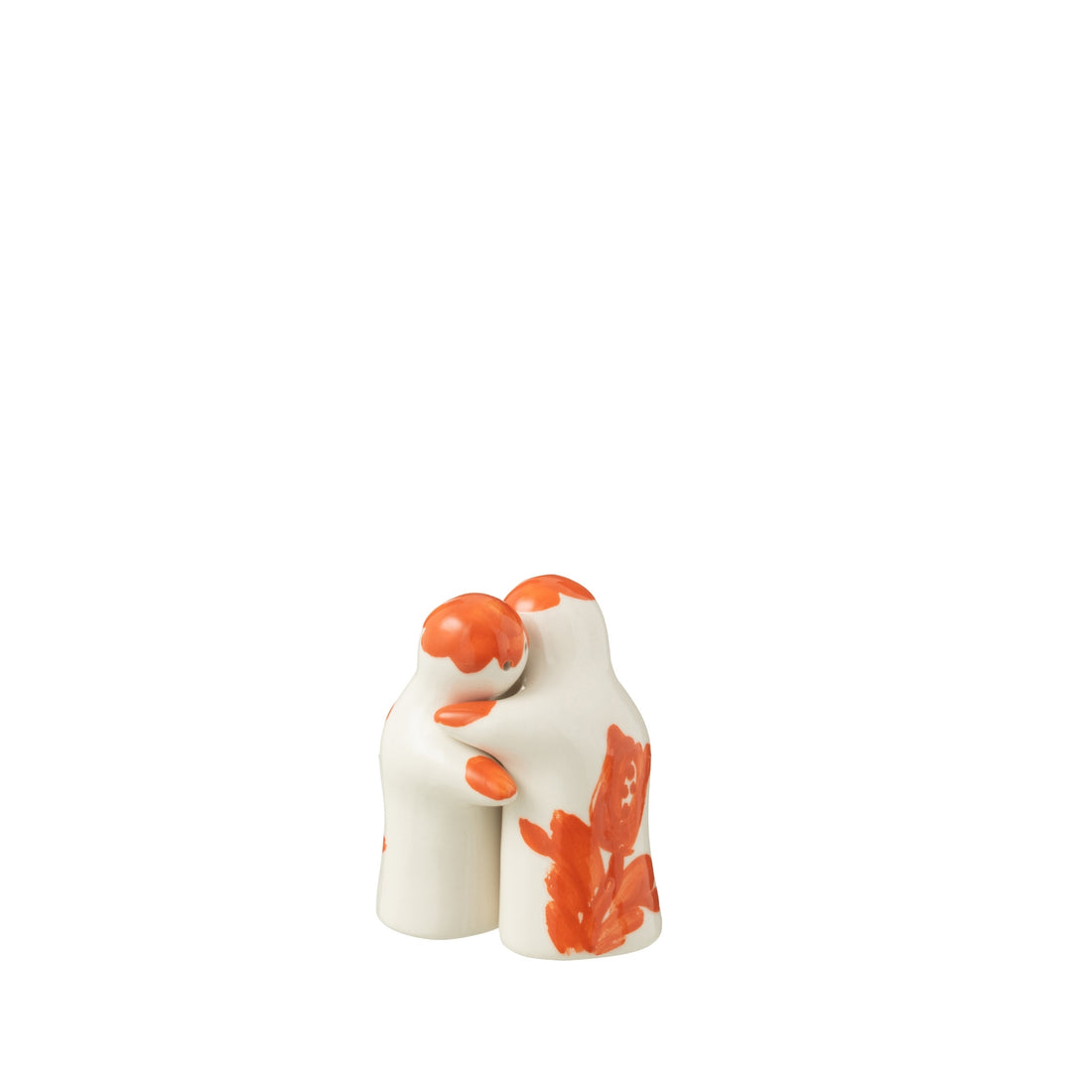 Peper &amp; Zout Stelletje Granada Motief Oranje/Wit Keramiek J-Line