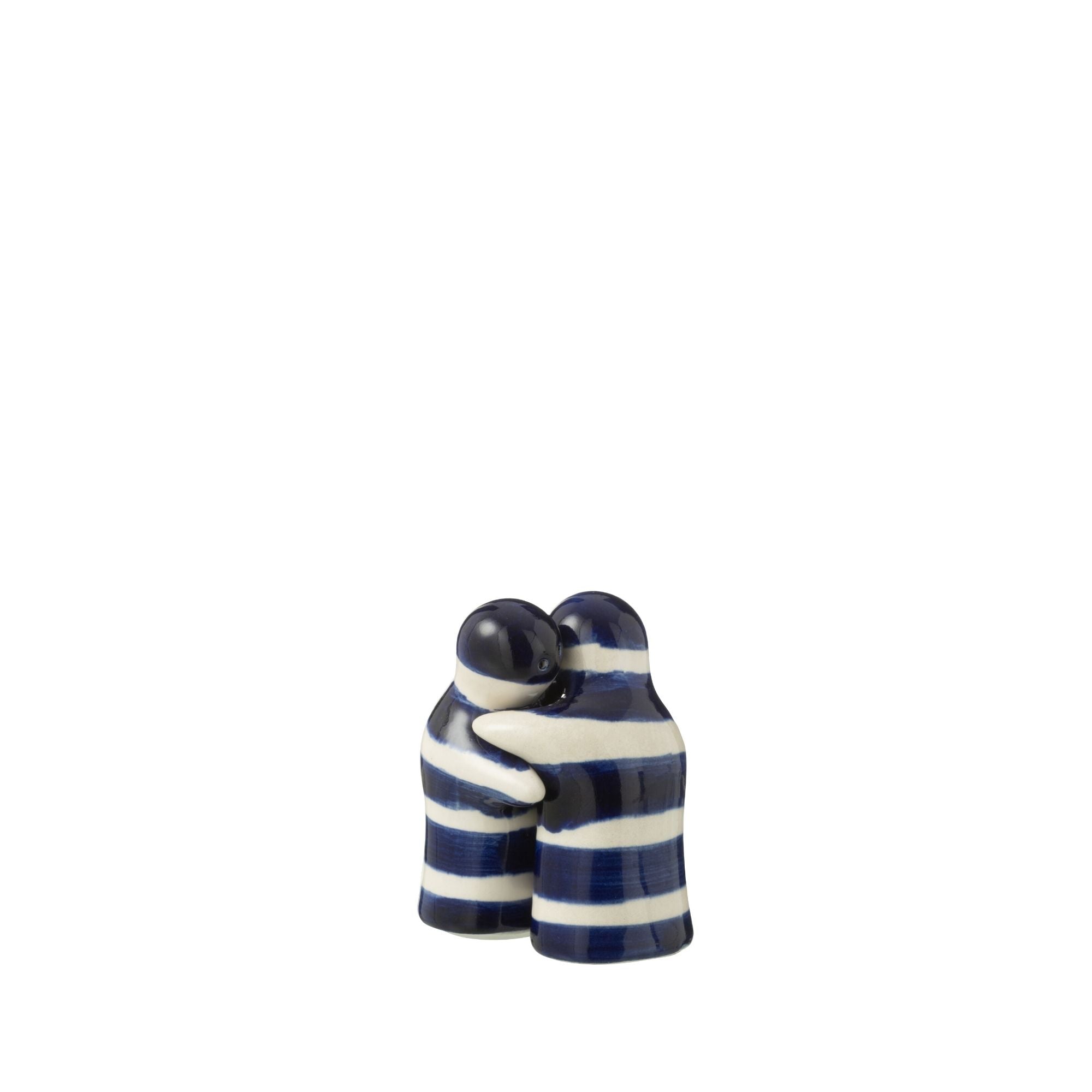 Peper &amp; Zout Stelletje Granada Strepen Cobalt Blauw/Wit Keramiek J-Line