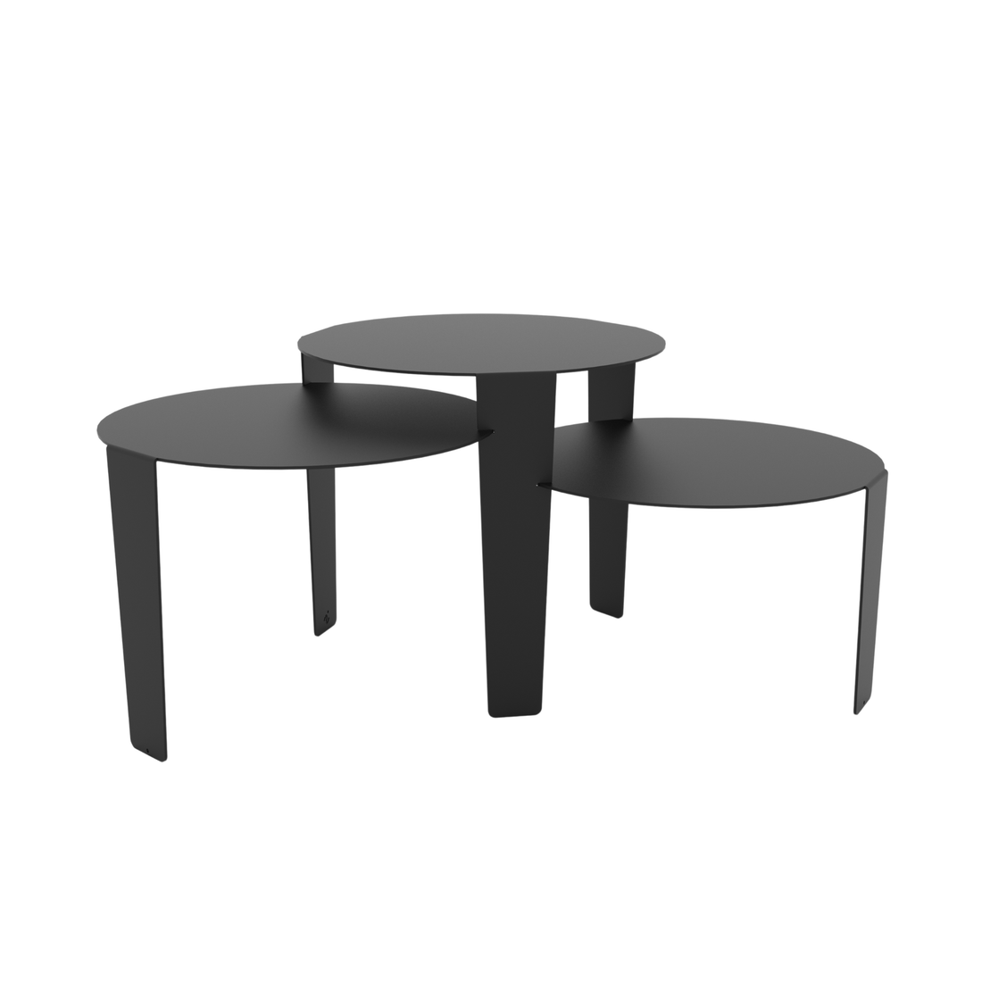 Cascado Salontafel Zwart Staal Steelful