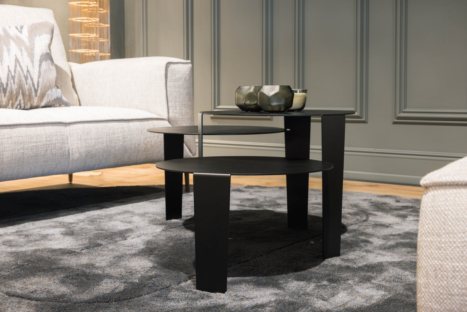 Cascado Salontafel Zwart Staal Steelful