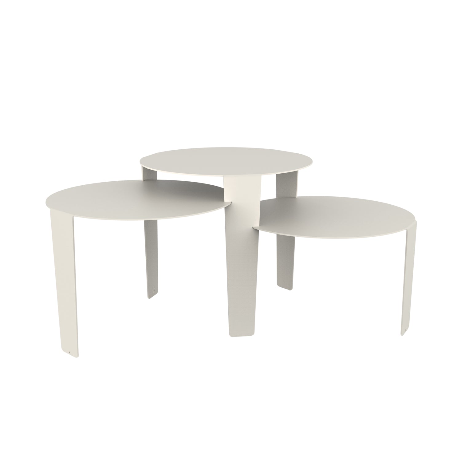 Cascado Salontafel Wit Staal Steelful