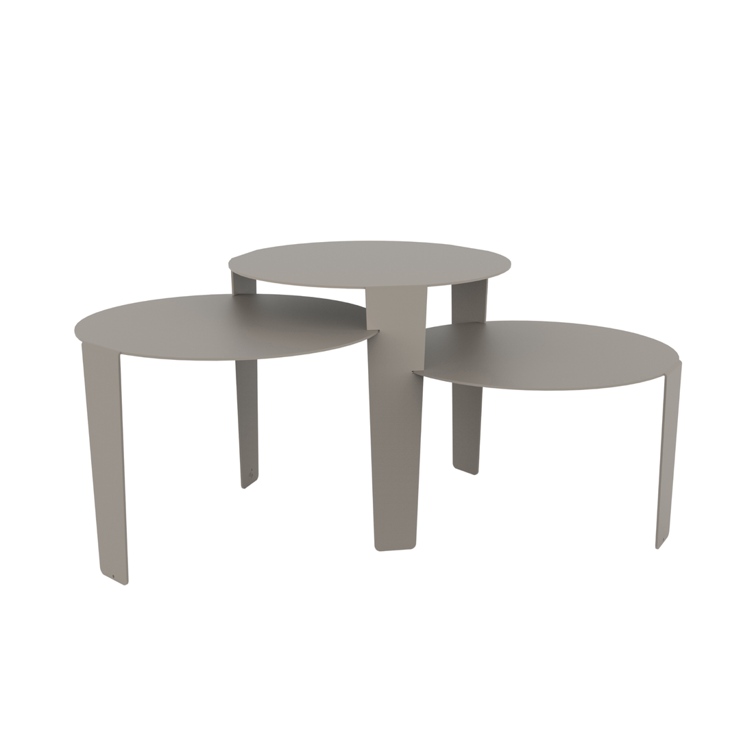 Cascado Salontafel Zijde Grijs Staal Steelful