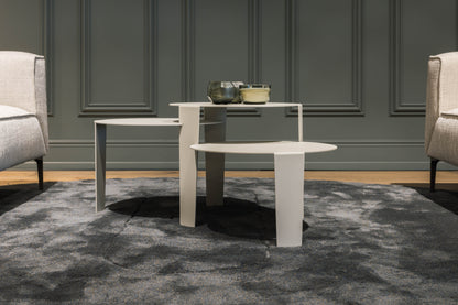 Cascado Salontafel Zijde Grijs Staal Steelful